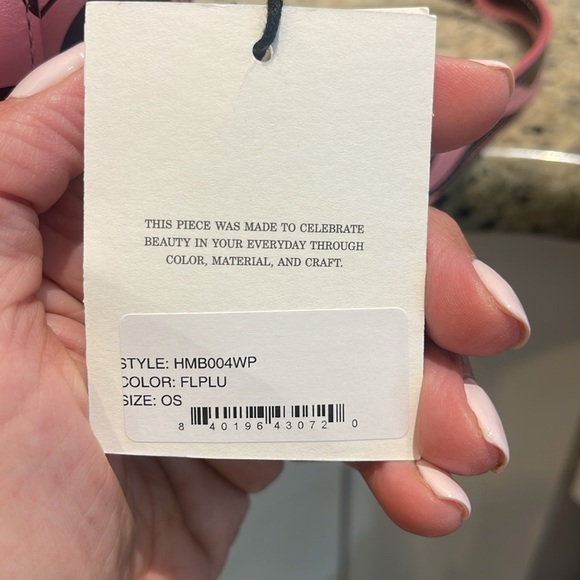 SOLD!!!!!  MANSUR GAVRIEL MINI LEATHER BUCKET BAG IN FLAMINGO PLUM - Picture 11 of 11